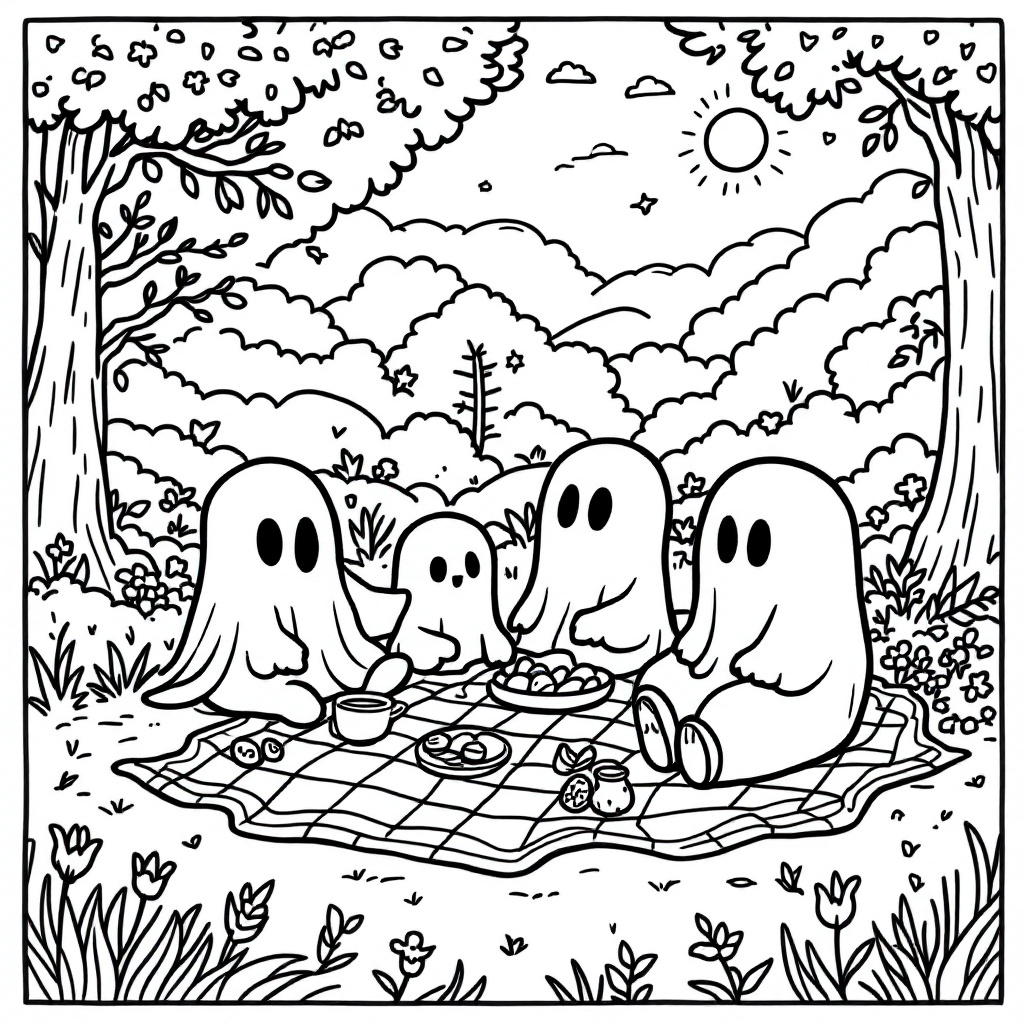 Ghost Free Coloring Pages